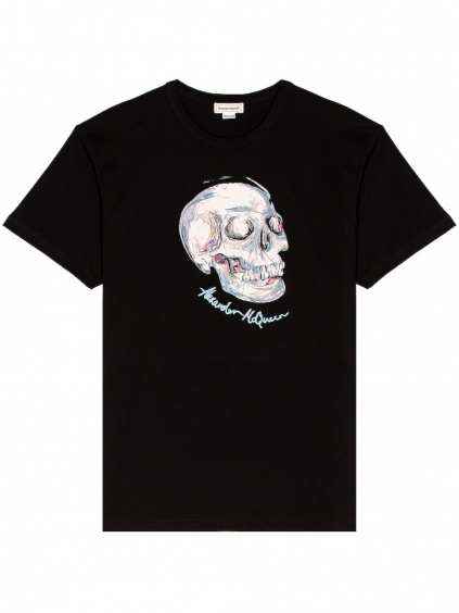 alexander mcqueen skull black tricko (1)