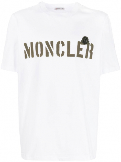 moncler logo white tricko (1)