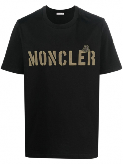 moncler logo black tricko (1)
