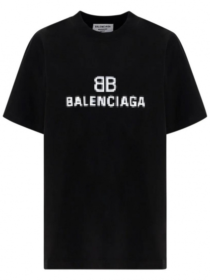 balenciaga pixel black tricko (1)