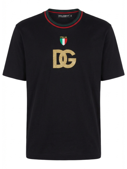 DOLCE & GABBANA Italia Black tričko