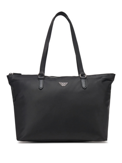 emporio armani logo black shopper kabelka (1)
