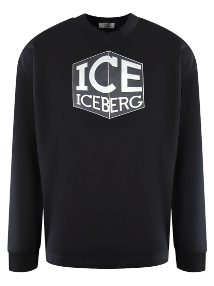 iceberg silver black mikina (1)