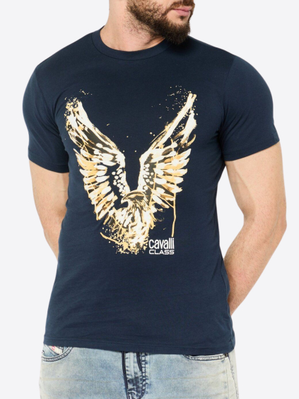 cavalli class eagle navy blue tricko (1)