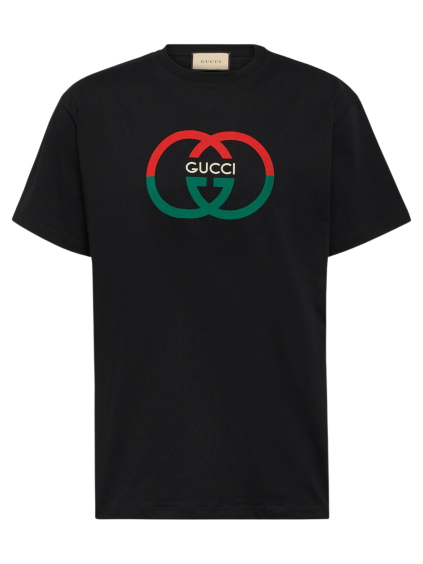 gucci interlocking g black tricko (1)