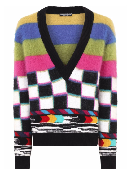 dolce gabbana multicolor sveter (1)
