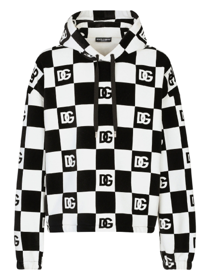 dolce gabbana chess print mikina (1)
