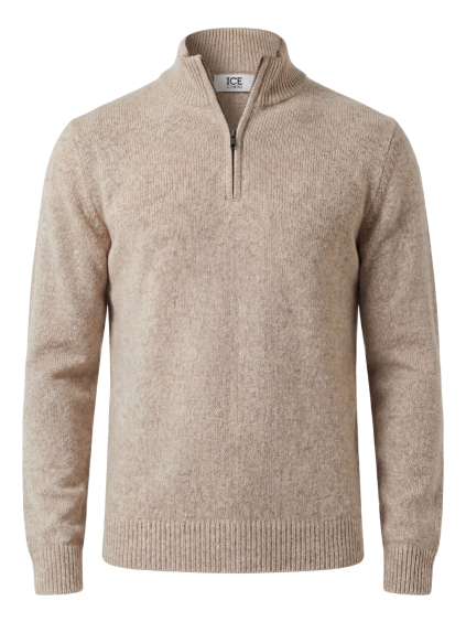 iceberg half zip beige sveter (1)