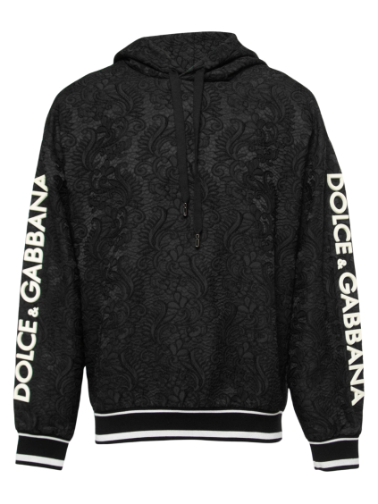 dolce gabbana baroque jacquard black mikina (1)