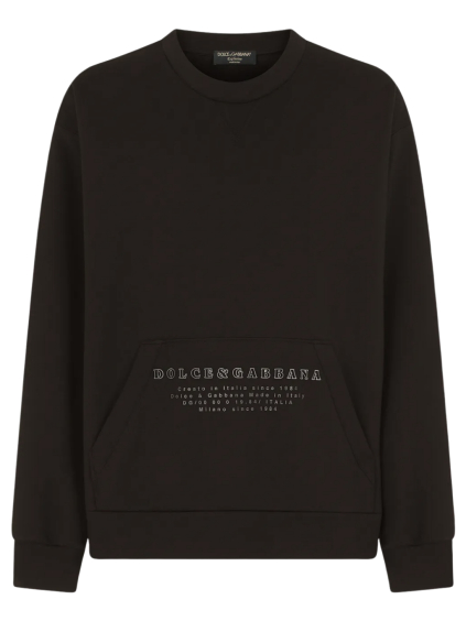 dolce gabbana exclusive black mikina (4)