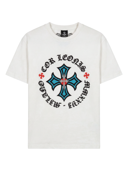 cor leonis crowned cross white tricko (1)