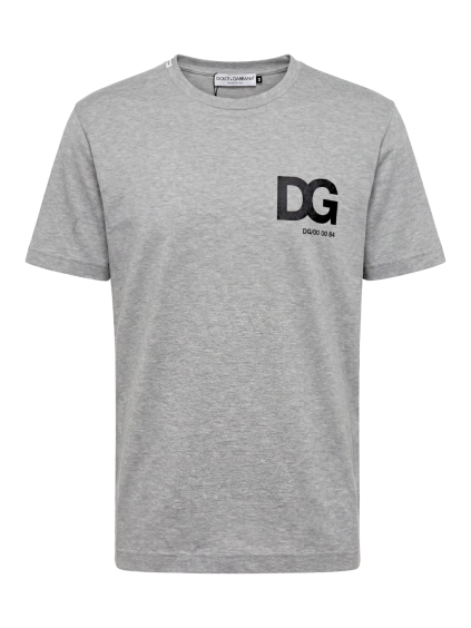 dolce gabbana dg logo grey tricko (1)