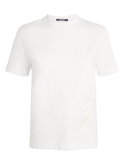 jacquemus logo j white tricko (1)