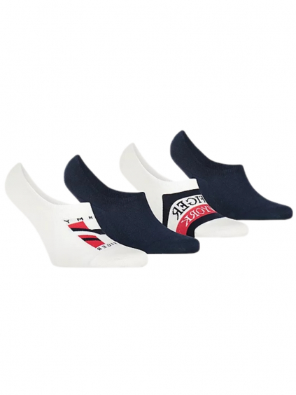 TOMMY HILFIGER Navy 4 Pack ponožky