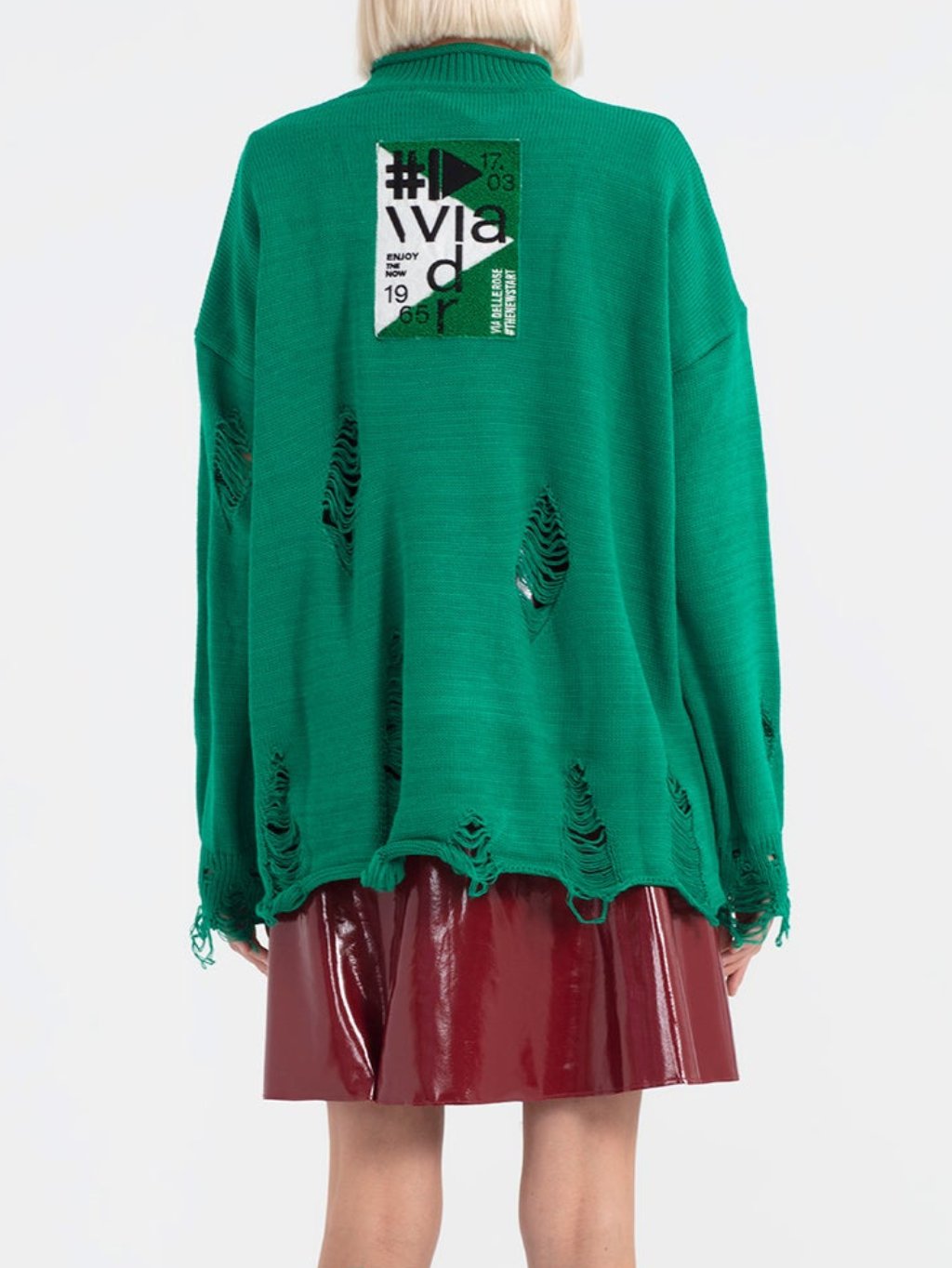 #VDR Torn Green sveter Veľkosť: S – Obrázok 4