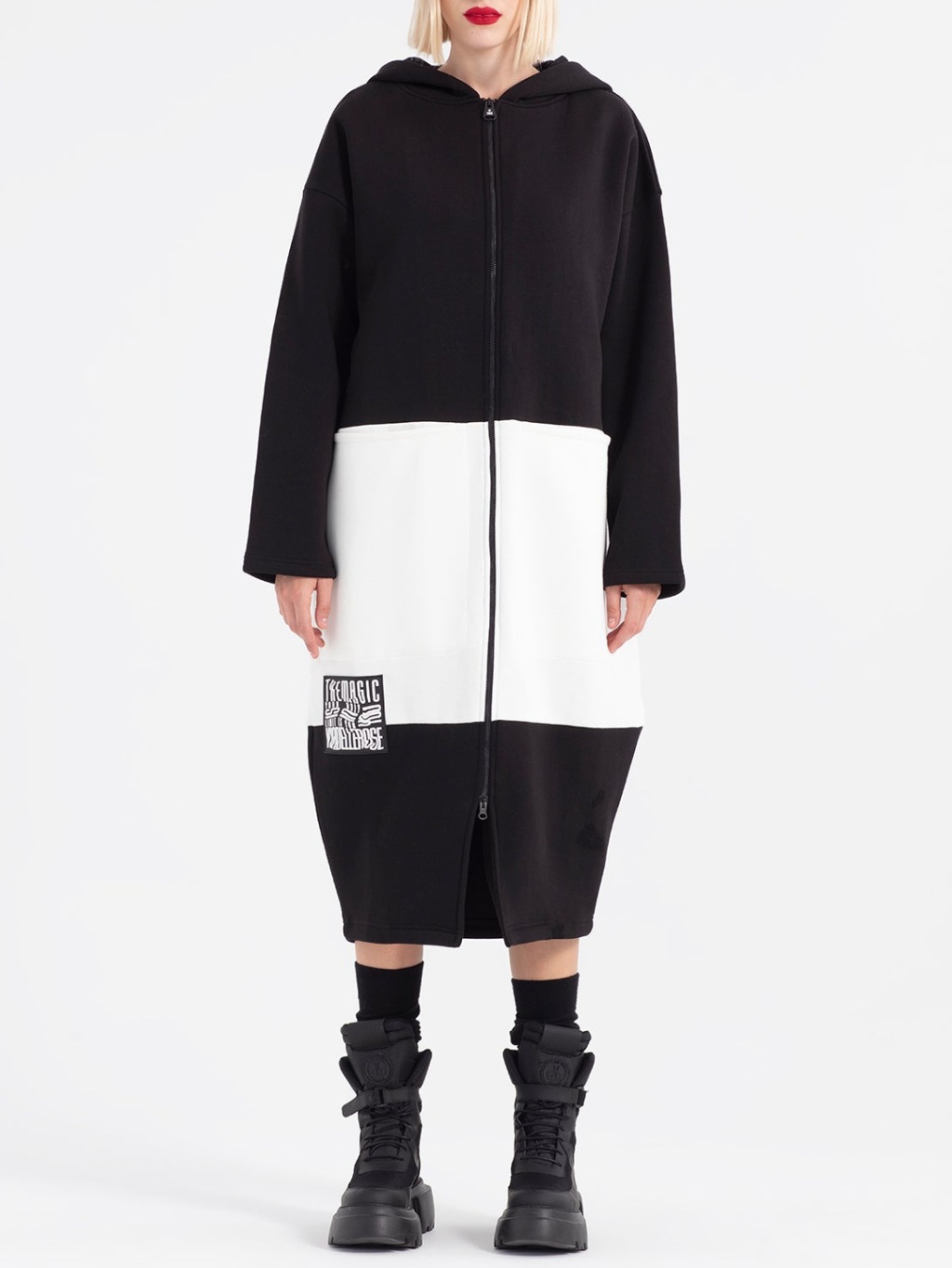 #VDR B&W oversize kardigán Veľkosť: L