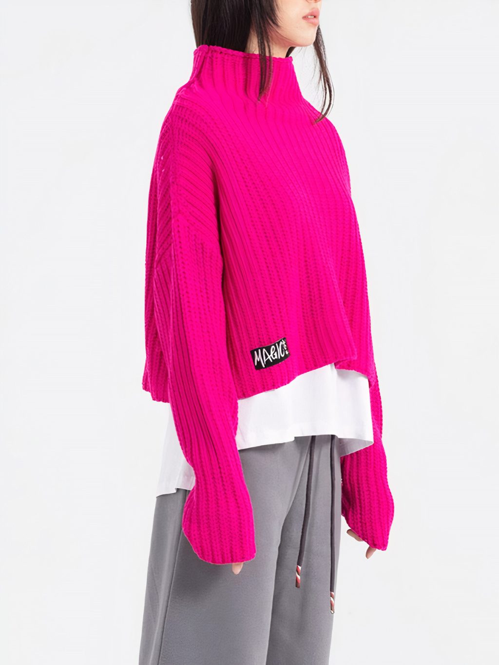 #VDR Cozy Fuchsia sveter Veľkosť: L