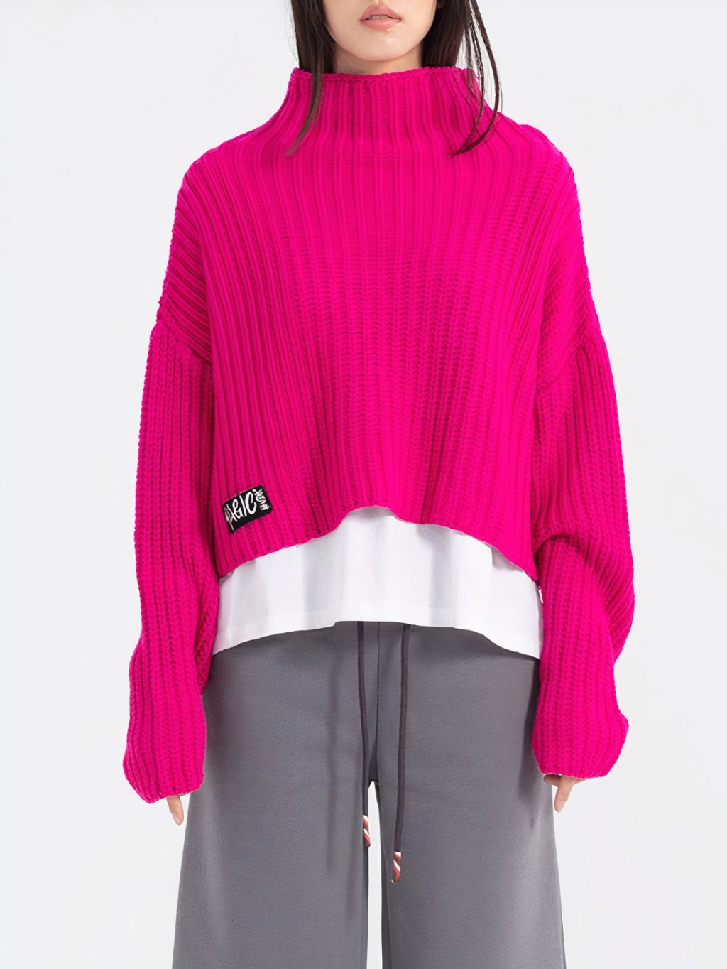 #VDR Cozy Fuchsia sveter Veľkosť: L