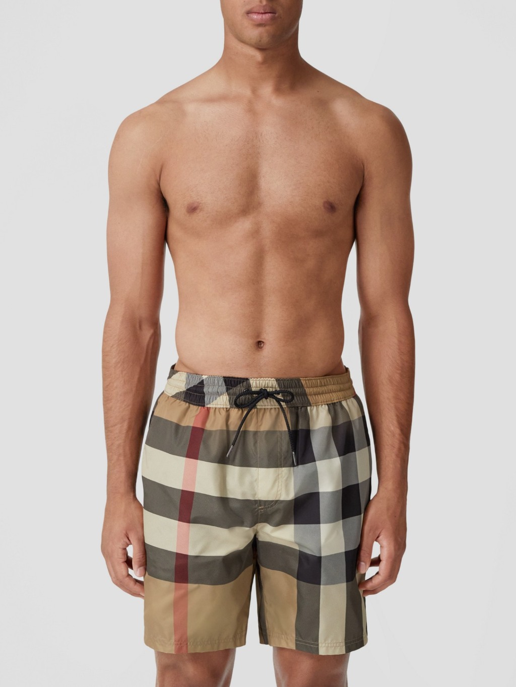 BURBERRY Check Beige plavky Veľkosť: L