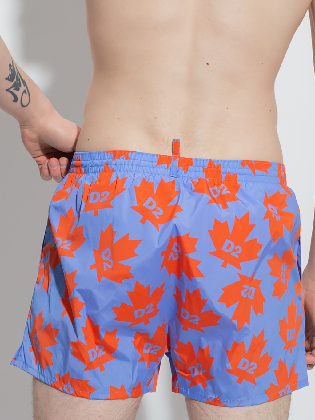 DSQUARED2 Leafs Blue plavky Veľkosť: XL – Obrázok 3