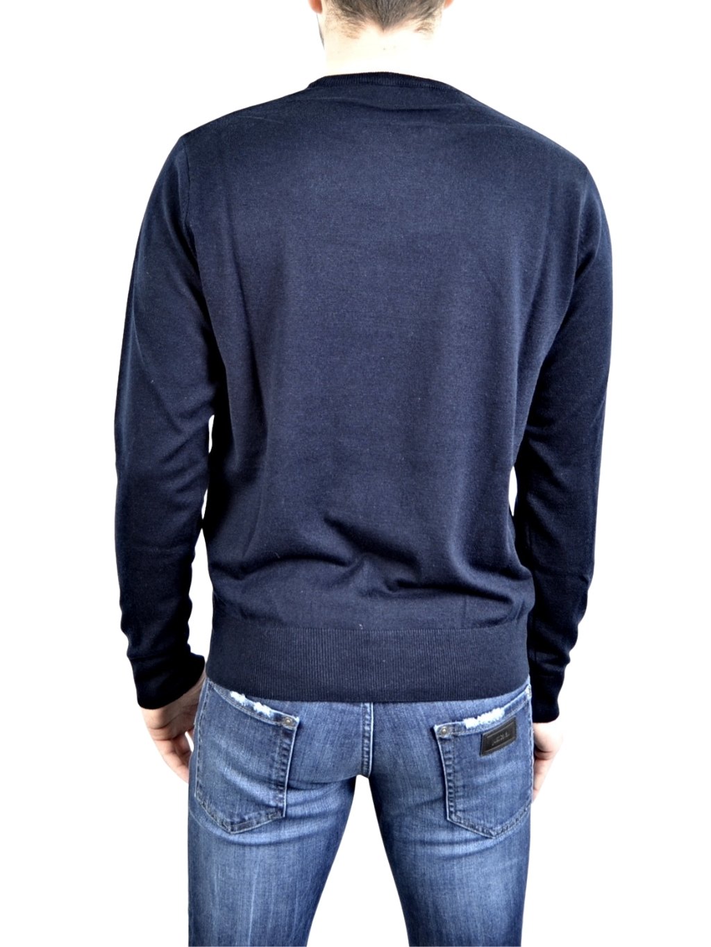 PIERRE BALMAIN Blue sveter Veľkosť: XXL – Obrázok 3