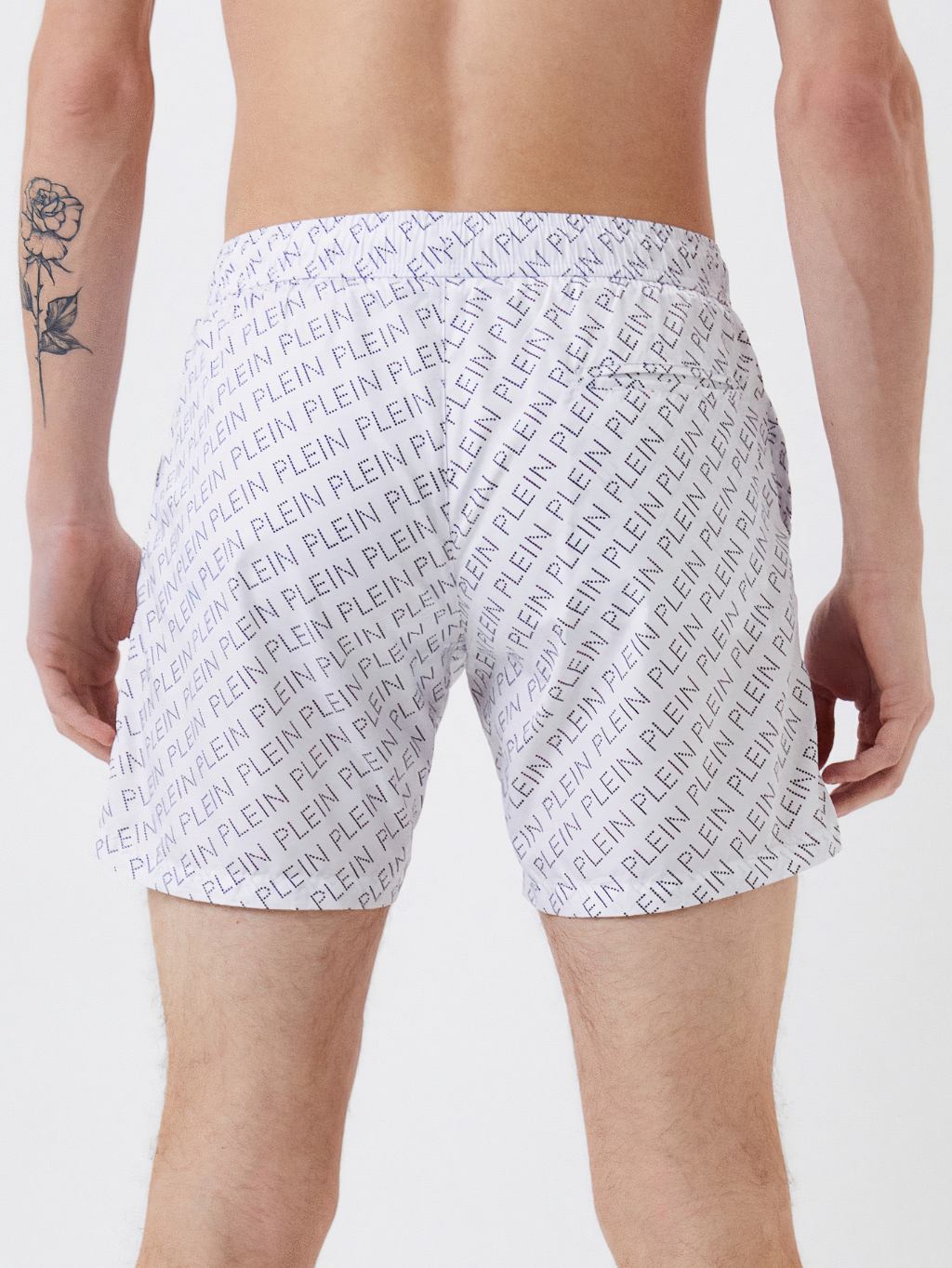 PHILIPP PLEIN Logo White plavky Veľkosť: L – Obrázok 3