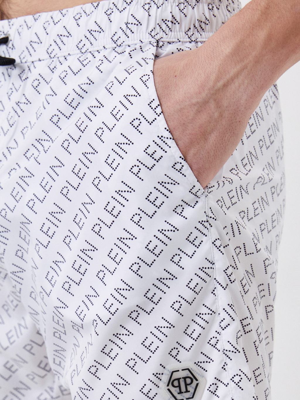 PHILIPP PLEIN Logo White plavky Veľkosť: L – Obrázok 4