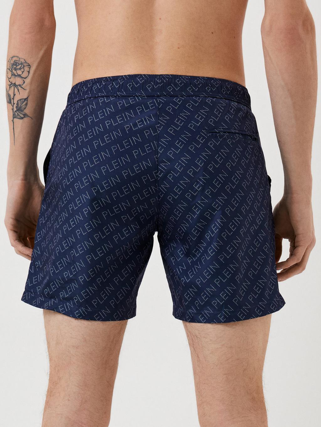 PHILIPP PLEIN Logo Blue plavky Veľkosť: XL – Obrázok 3
