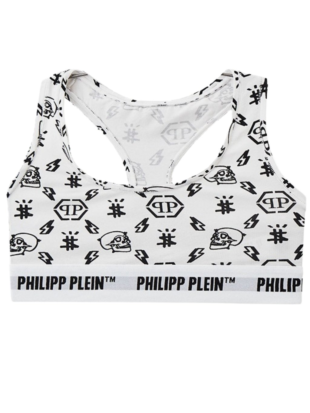 PHILIPP PLEIN Bianco 2-Pack podprsenka M
