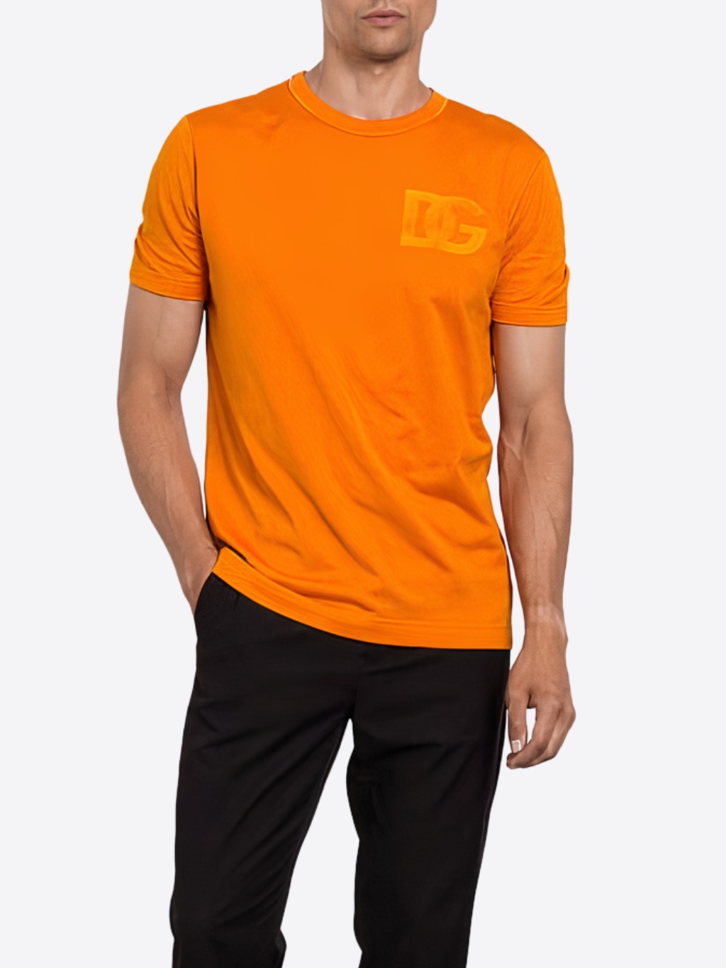 DOLCE & GABBANA Embroidered Orange tričko Veľkosť: XXL – Obrázok 4