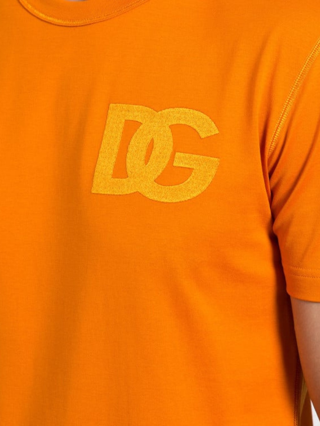 DOLCE & GABBANA Embroidered Orange tričko Veľkosť: XXL – Obrázok 5