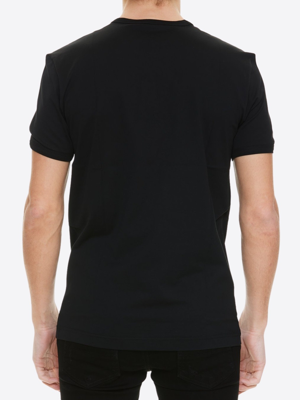 DOLCE & GABBANA Patch Black tričko Veľkosť: L – Obrázok 4