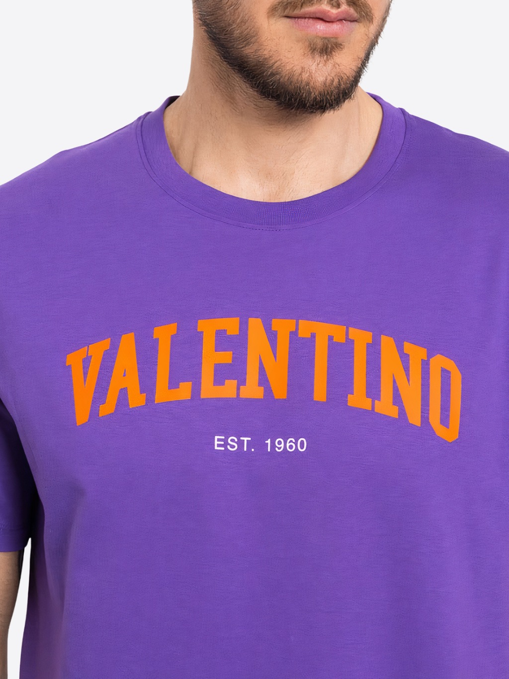 VALENTINO Logo Purple tričko Veľkosť: XXL – Obrázok 4