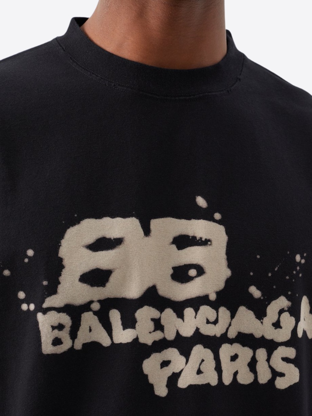 BALENCIAGA Artwork Black tričko Veľkosť: XL – Obrázok 4