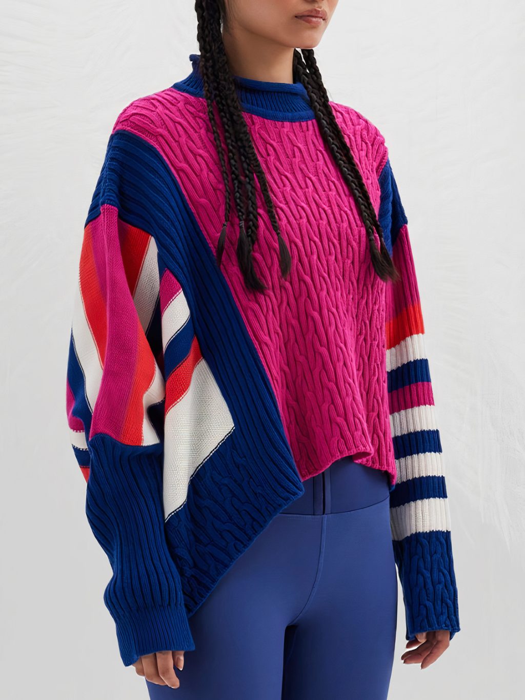 #VDR Jackie Multicolor sveter Veľkosť: L - Image 3