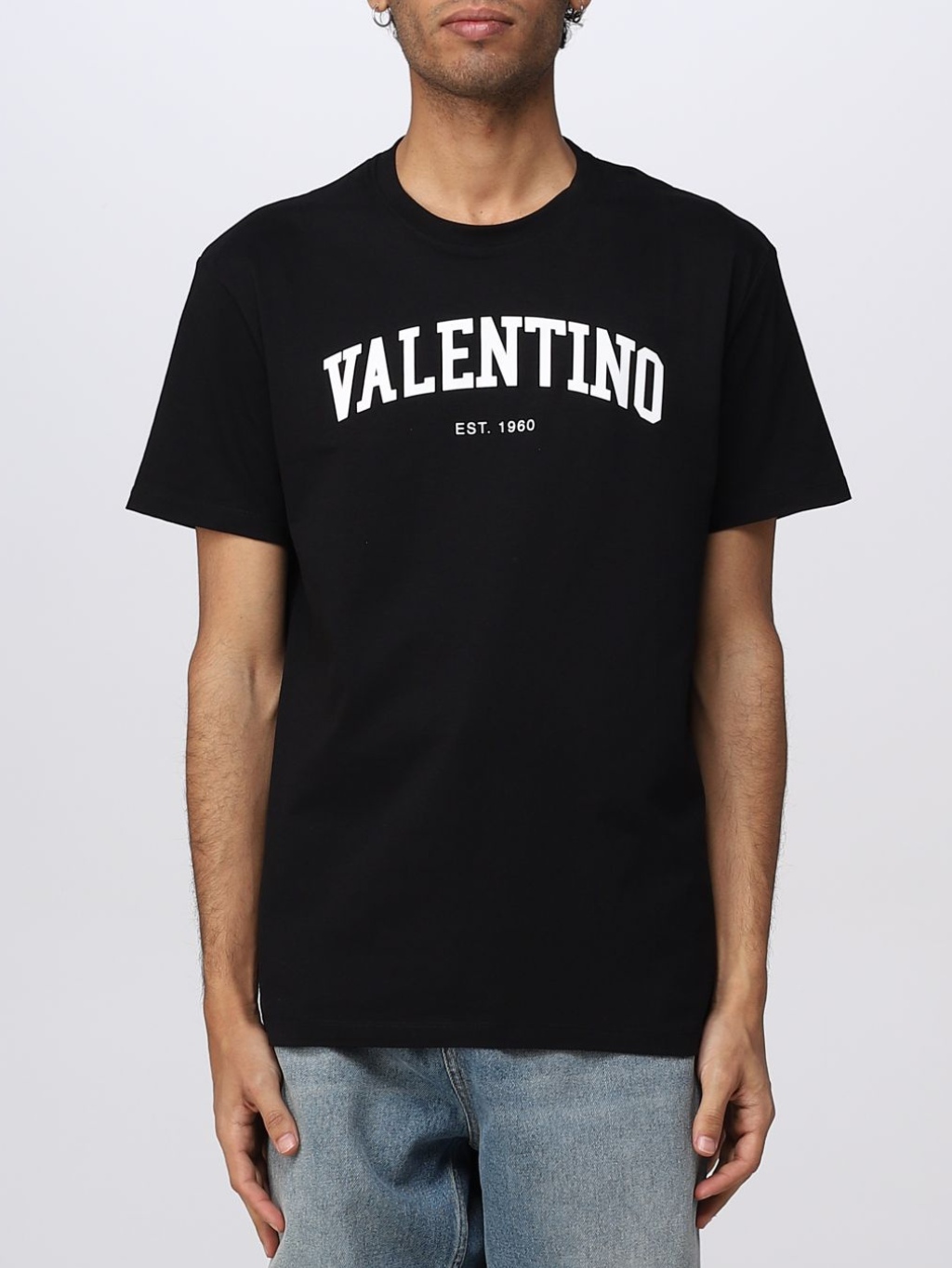 VALENTINO Logo Black tričko Veľkosť: XL