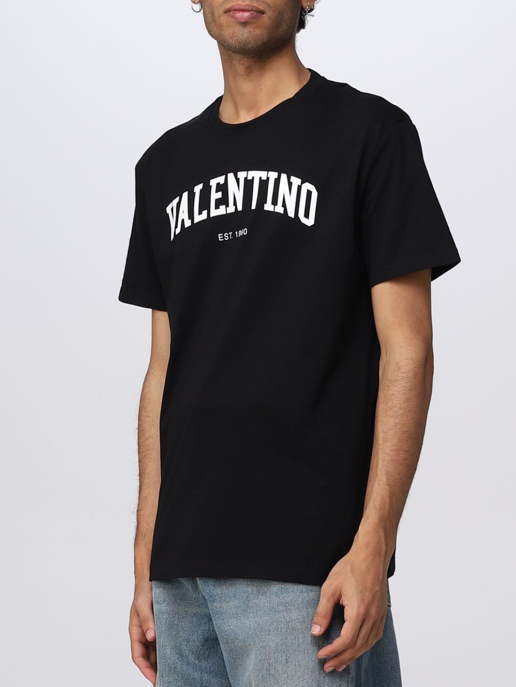 VALENTINO Logo Black tričko Veľkosť: L – Obrázok 3