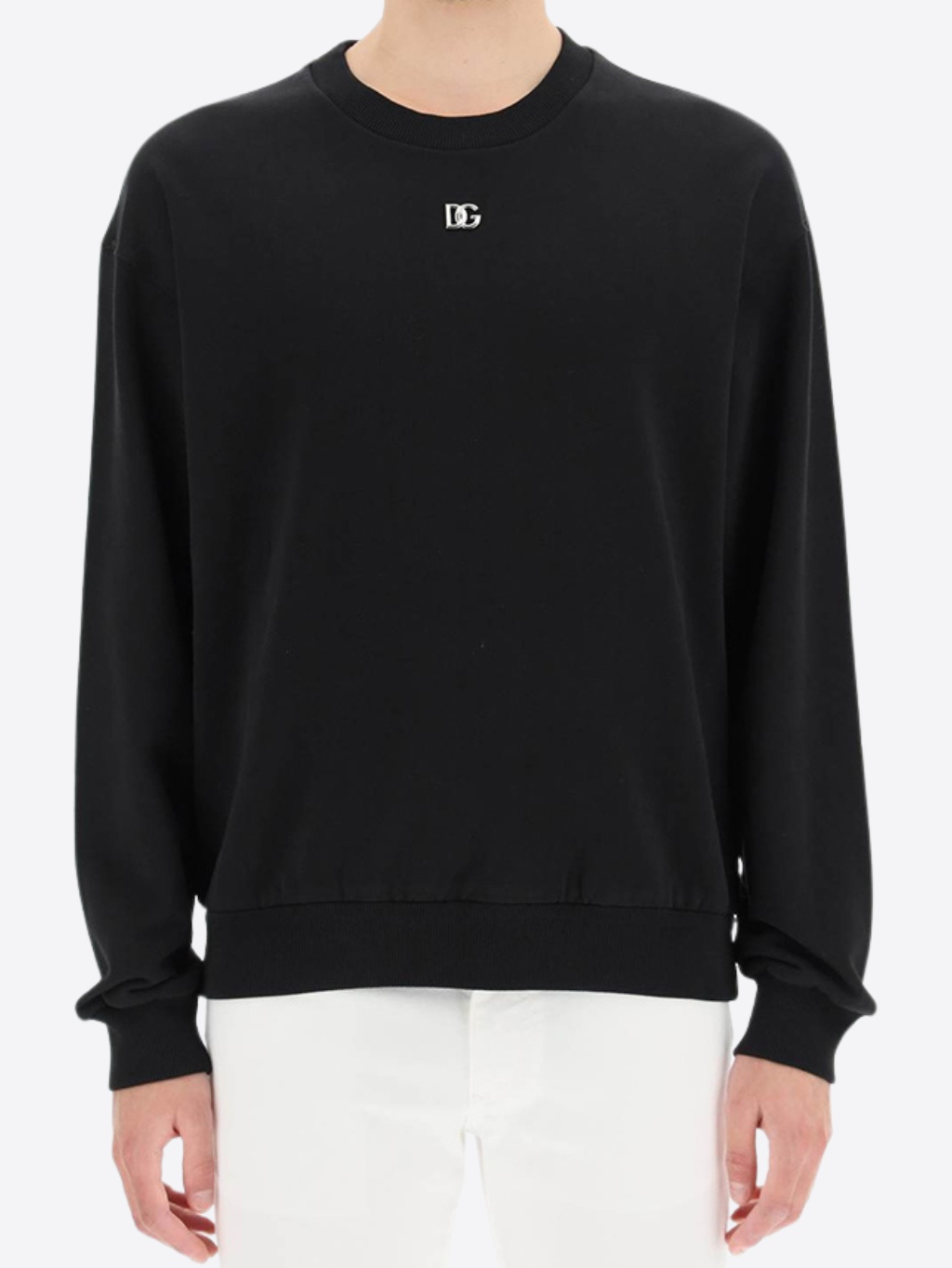 DOLCE & GABBANA Logo Black mikina Veľkosť: XXL