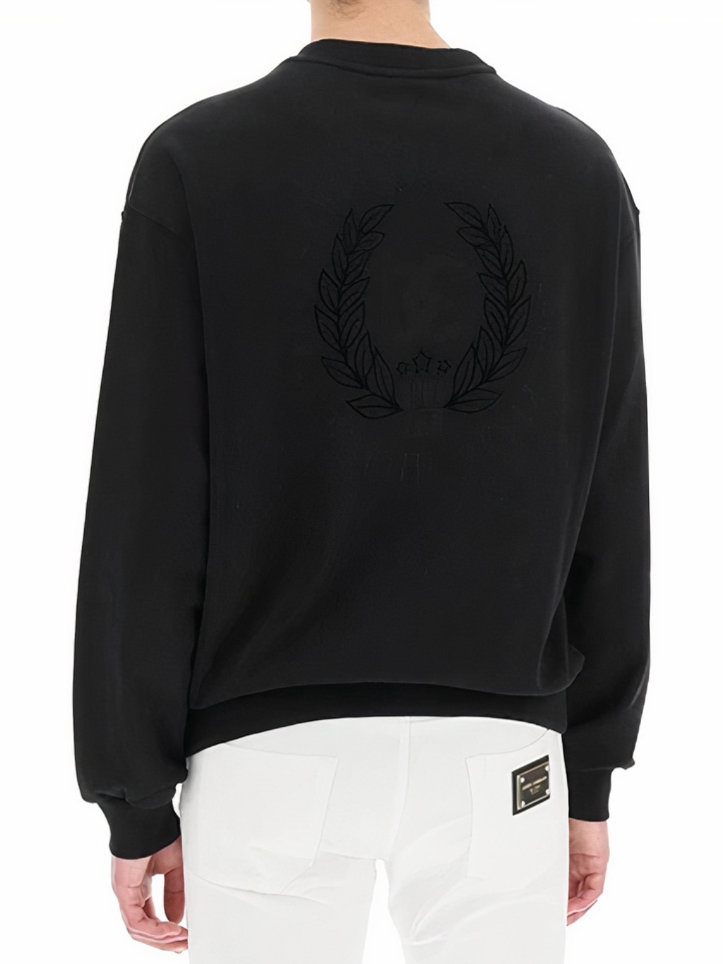 DOLCE & GABBANA Logo Black mikina Veľkosť: XXL – Obrázok 4