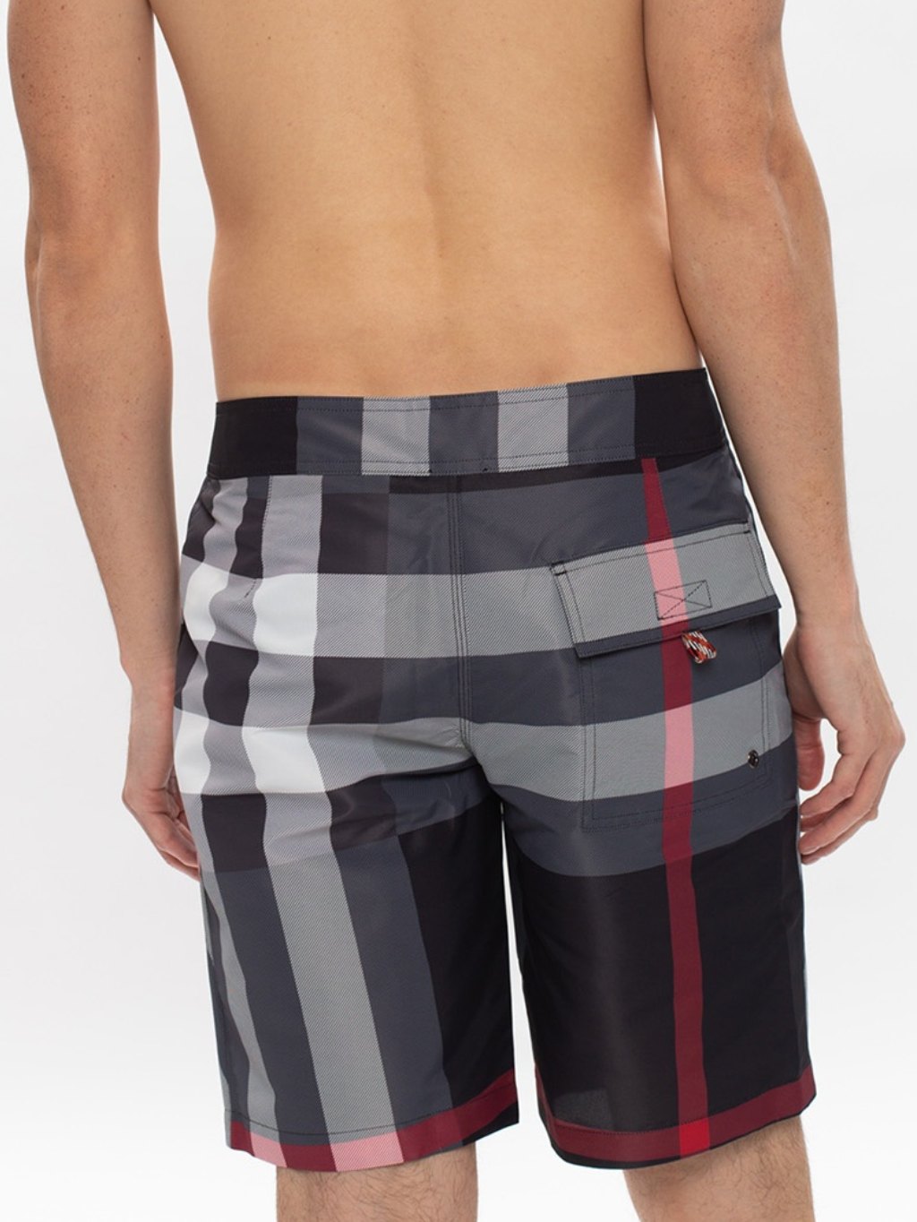BURBERRY Check Grey plavky Veľkosť: S – Obrázok 3