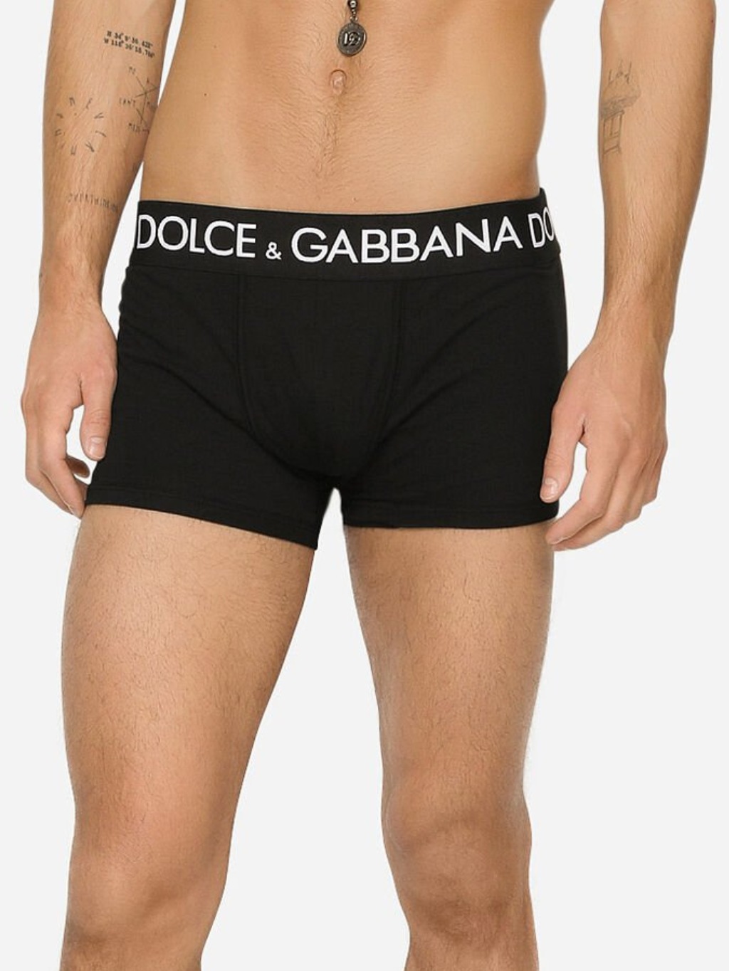 DOLCE & GABBANA Logo Black boxerky Veľkosť: L