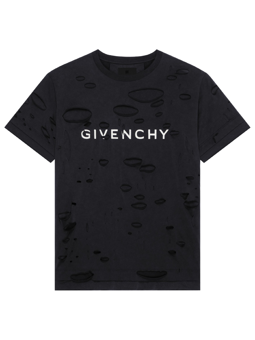 GIVENCHY Cut-Out Black tričko Veľkosť: XXL