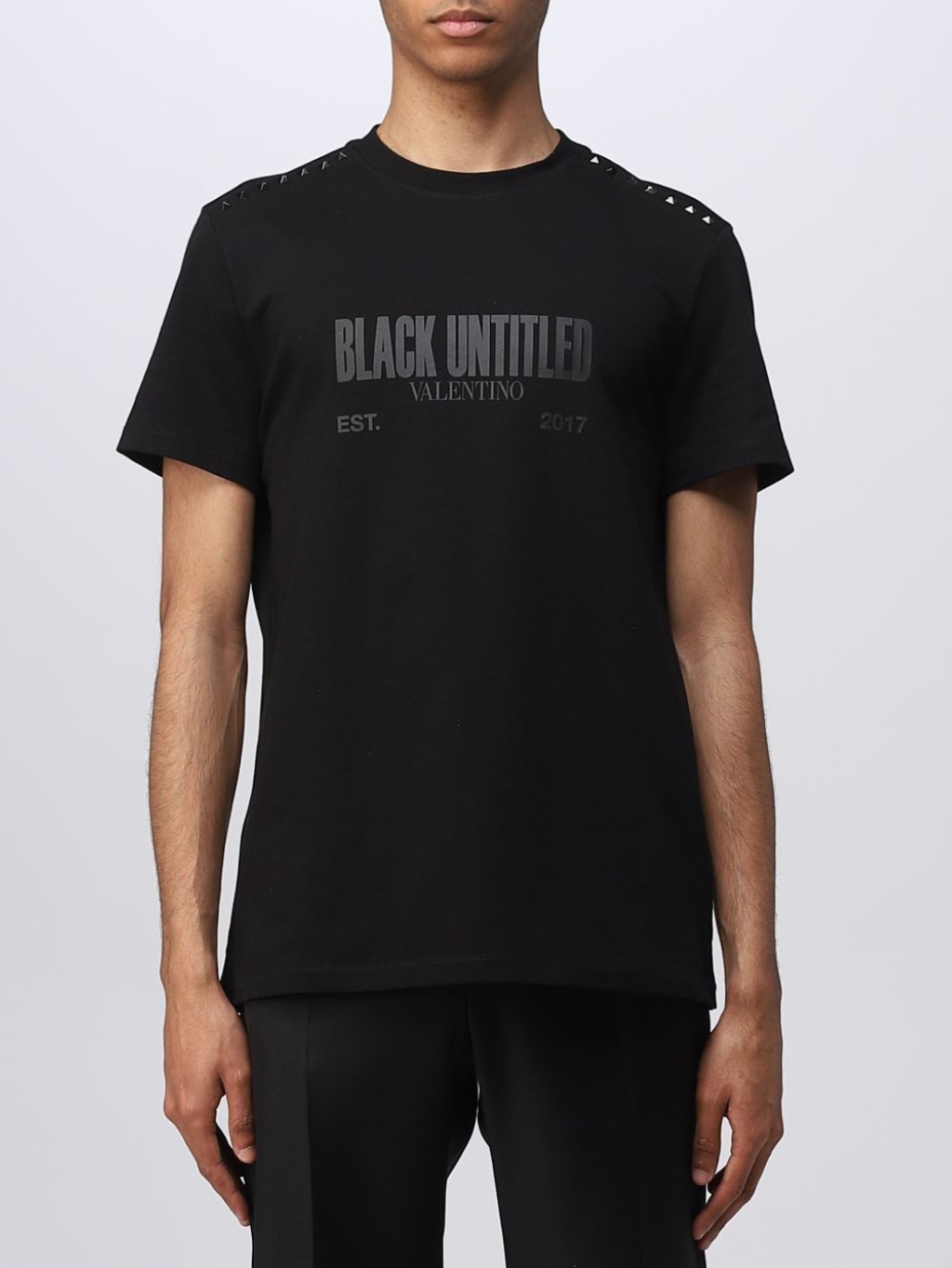 VALENTINO Untitled Black tričko Veľkosť: S