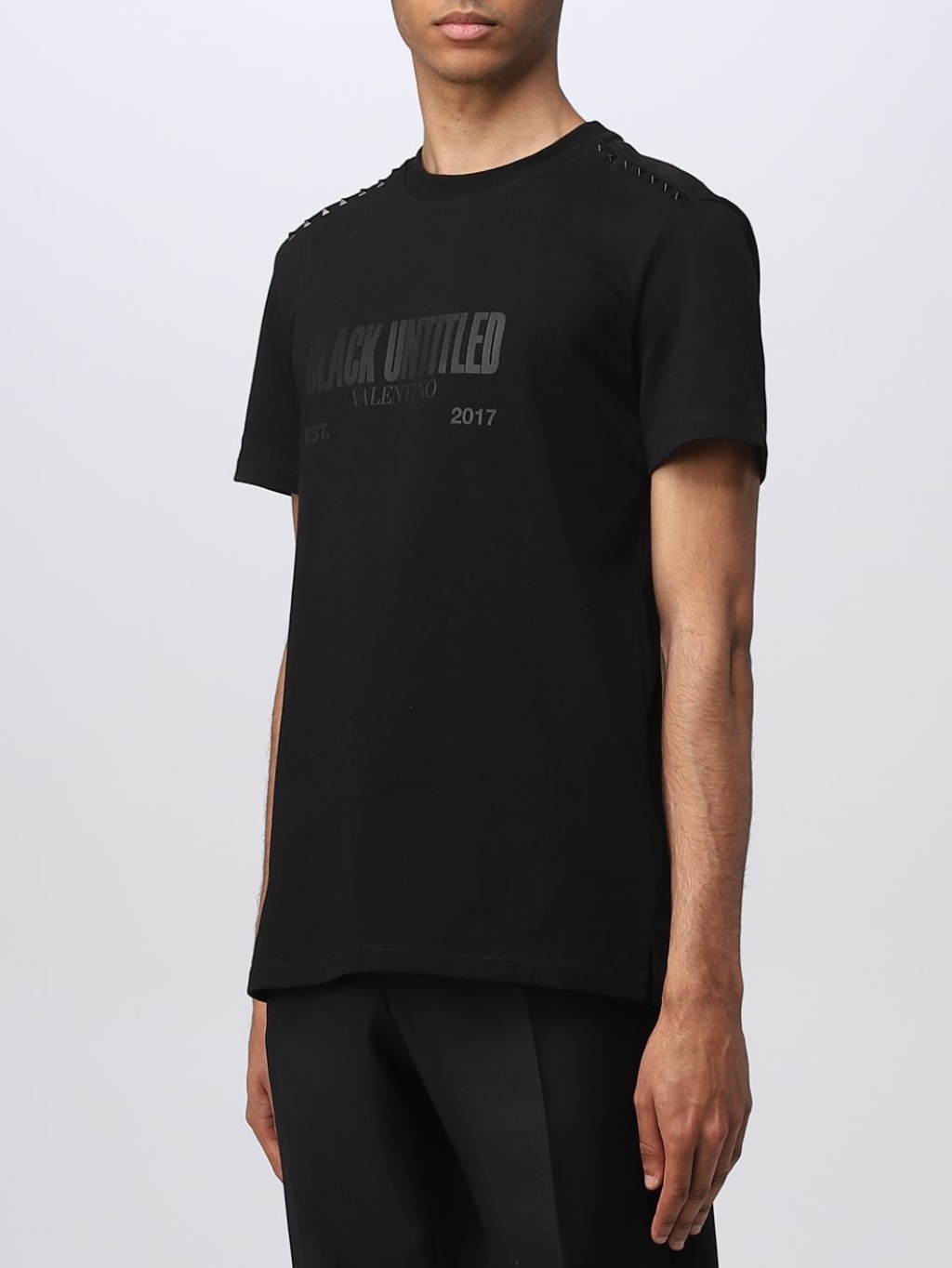 VALENTINO Untitled Black tričko Veľkosť: XXL – Obrázok 3