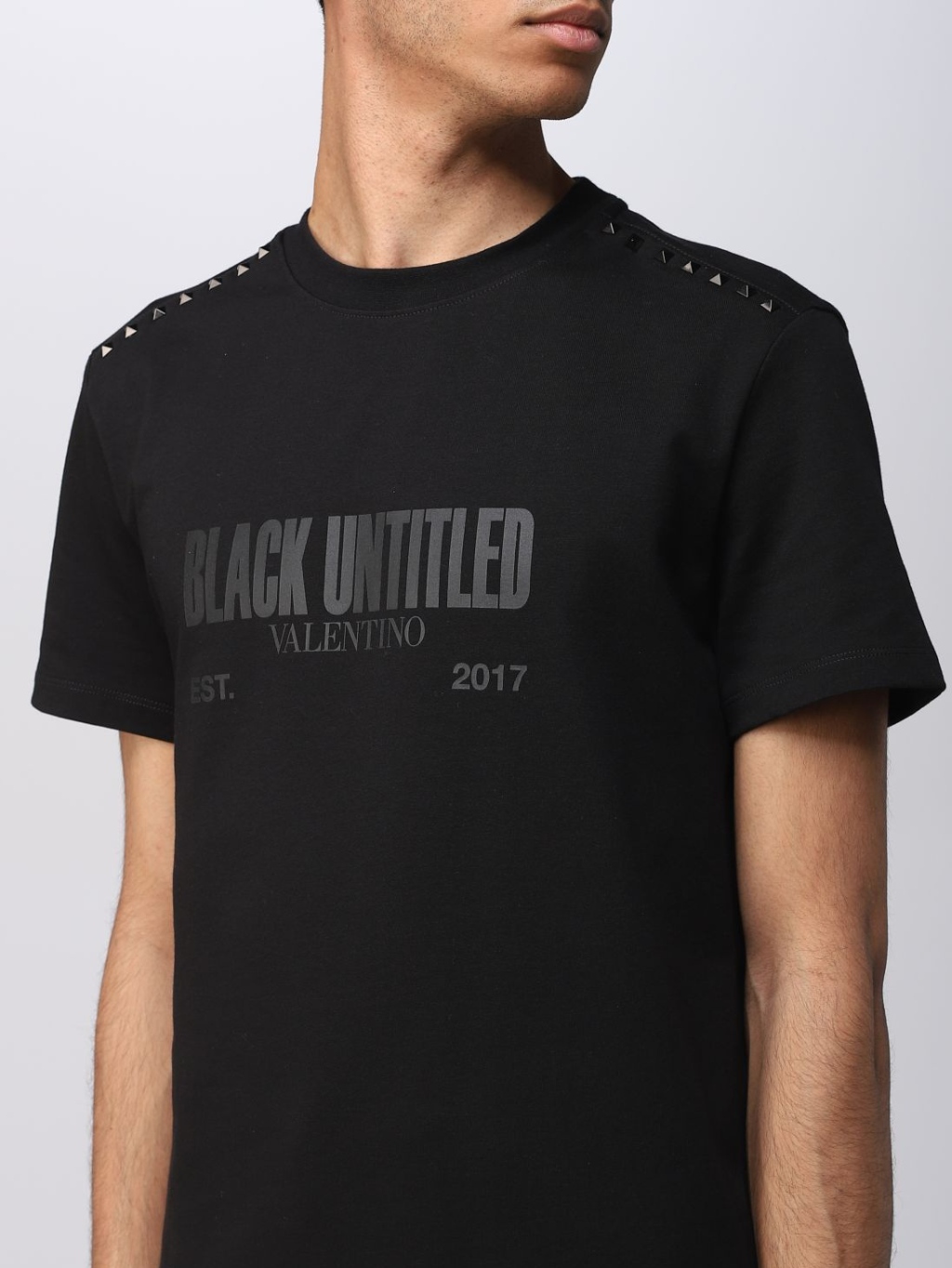 VALENTINO Untitled Black tričko Veľkosť: XXL – Obrázok 5