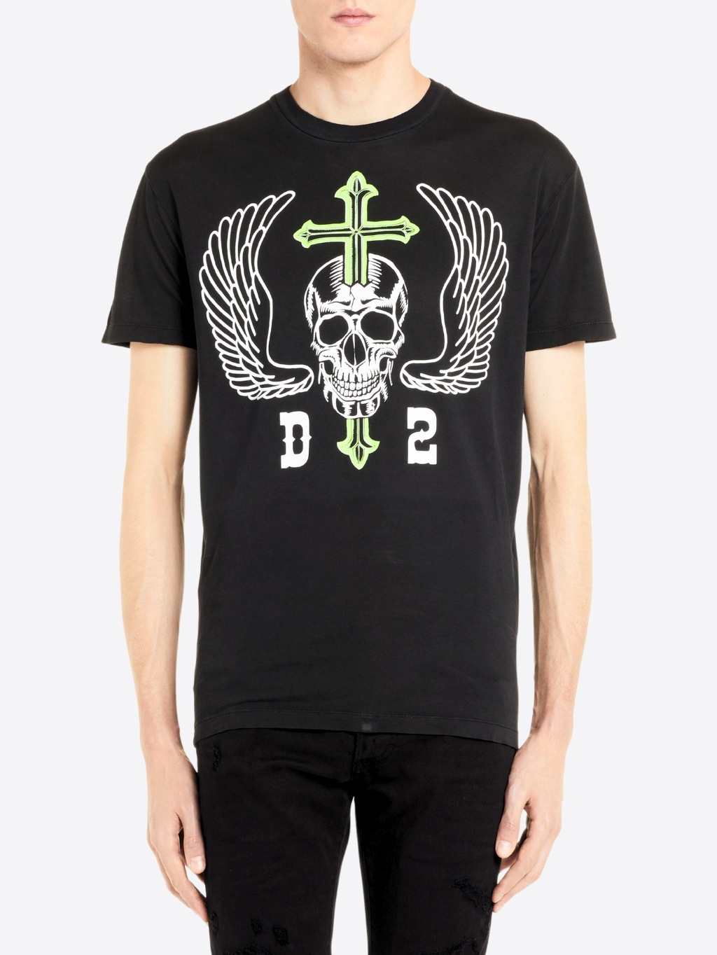 DSQUARED2 Skull Black tričko Veľkosť: S