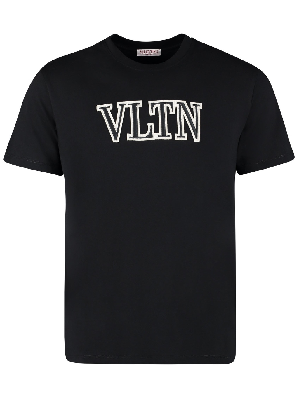 VALENTINO Embroidered Logo Black tričko L