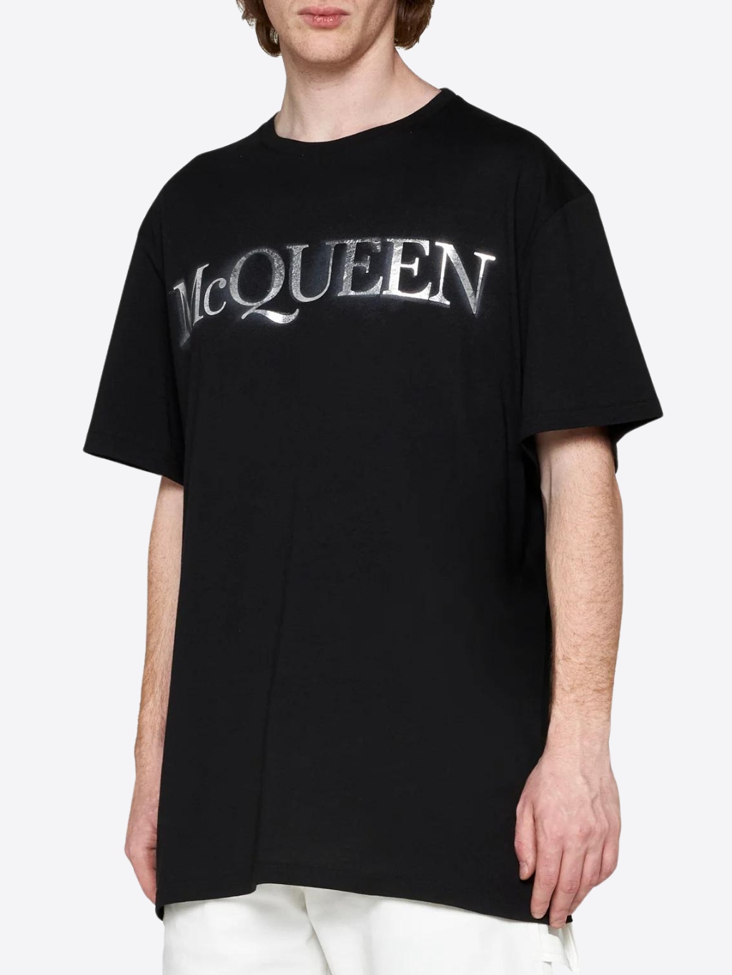 ALEXANDER MCQUEEN Logo Black tričko Veľkosť: M