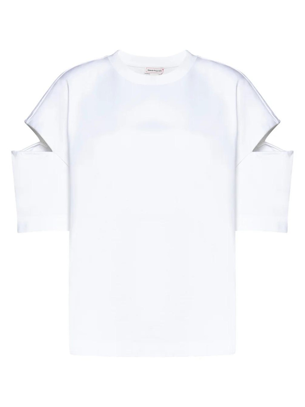 ALEXANDER MCQUEEN Cut-Out White tričko  S