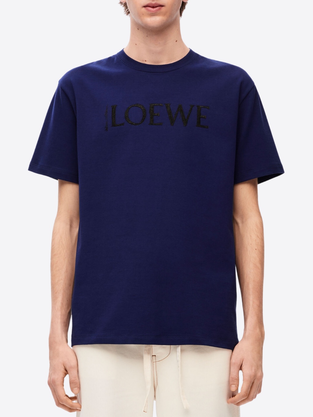 LOEWE Logo Dark Purple tričko Veľkosť: L